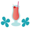 Groovy Strawberry Daiquiri - Illustration