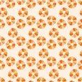 Groovy Summer Flowers Seamless Pattern 70s, 60s Retro style