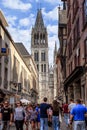 Gros Horloge Street, Rouen, France