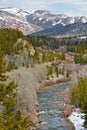 Gros Ventre river and wilderness Royalty Free Stock Photo