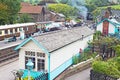 Grosmont station from the bridge Royalty Free Stock Photo