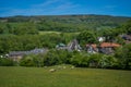 Grosmont town and railway station Royalty Free Stock Photo