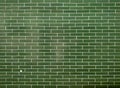Gross green ceramic Tiles Brick wall texture architect interior material web backdrop background Royalty Free Stock Photo