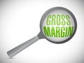 gross margin magnify search illustration design