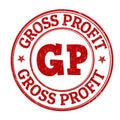 Gross profit sign or stamp