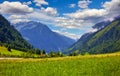 Grossglockner Alpine Road Mountains view Grossglockner-Hochalpenstrasse, Austria Royalty Free Stock Photo