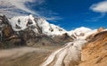 Grossglockner in Austria - view of mountains and glacier Royalty Free Stock Photo