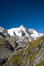 Grossglockner Glacier in Austria. Snow Capped Mountains Peaks