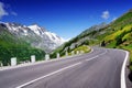 The Grossglockner High Alpine Road in summer time.