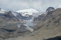 The Pasterze glacier near the peak of Grossglockner on Austria Royalty Free Stock Photo