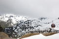 Grossglockner Panoramabahn to Mount Schareck Royalty Free Stock Photo