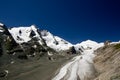 The Grossglockner peak and Pasterze glacier, Alps Royalty Free Stock Photo