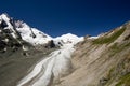 The Grossglockner peak and Pasterze glacier, Alps Royalty Free Stock Photo