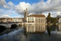 Grossmuenster Church - the most recognized landmark in the city of Zuerich, Switzerland