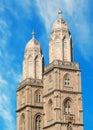 Grossmuenster towers in zurich