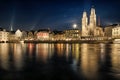 Grossmuenster in Zurich Royalty Free Stock Photo