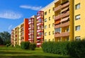 Grossraeschen apartment blocks Royalty Free Stock Photo