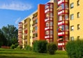 Grossraeschen apartment blocks Royalty Free Stock Photo