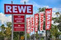 Supermarket in the sourrounding countryside of Berlin, Germany Royalty Free Stock Photo