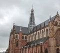 The Grote Kerk or St. Bavokerk in Haarlem, the Netherlands Royalty Free Stock Photo