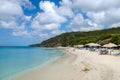 Groe Knip beach Curacao Island, Tropical beach at the Caribbean island of Curacao Caribbean