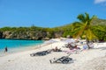 Groe Knip beach Curacao Island, Tropical beach at the Caribbean island of Curacao Caribbean