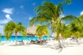 Groe Knip beach Curacao Island, Tropical beach at the Caribbean island of Curacao Caribbean