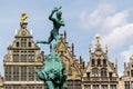 Grote Markt, Antwerp, Belgium, town square with city hall Royalty Free Stock Photo