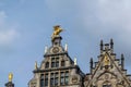 Grote Markt, Antwerp, Belgium, town square with city hall Royalty Free Stock Photo