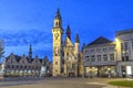 Grote Markt square of Aalst in the evening