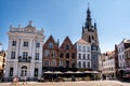 The Grote Markt square in Kortrijk, Flanders, Belgium, Europe