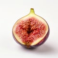 Grotesque Beauty A Raw And Confrontational Half Fig On White Background