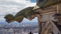 Grotesque gargoyle in gothic minster