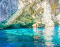 Grotta Verde Green Grotto on Capri, Italy Royalty Free Stock Photo