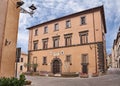 Grotte di Castro, Viterbo, Lazio, Italy: the former town hall 16th century now home to the Etruscan museum