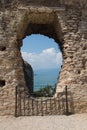Grotte di Catullo Roman ruins on Lake Garda, Sirmione, Lombardy, Italy