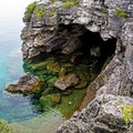 The Grotto At Bruce Peninsula National Park Royalty Free Stock Photo