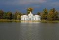 Grotto pavilion on the Great Pond. Russia, Tsarsko