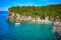 The Grotto Tobermory Bruce Peninsula National Park Ontario Canada Royalty Free Stock Photo