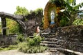 Grotto of Virgin Mary in Moog of Bulusan or Forts of Bulusan Royalty Free Stock Photo