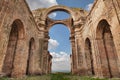 Grottole, Matera, Basilicata, Italy: the ruins of the ancient ch Royalty Free Stock Photo