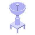 Ground antenna icon isometric vector. Tower station