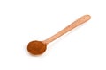 Ground cinnamon in wooden spoon Royalty Free Stock Photo