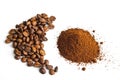 Ground Coffee Beans