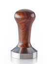 Ground coffee tamper Royalty Free Stock Photo