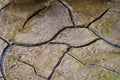 Ground, cracking, abstract, Yellowstone, geysers