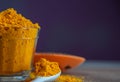 Ground culinary condiment made from saffron Crocus sativus