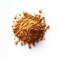 Ground Cumin Powder on White Background Royalty Free Stock Photo