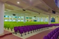 Ground floor interior of the new Auditorium of Deeper Life Bible Church Gbagada Lagos Nigeria Royalty Free Stock Photo