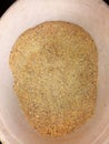 Ground flour for animals at farm